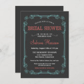  Chalkboard Bridal Shower-uitvindingen Kaart (Voorkant / Achterkant)