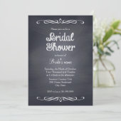 Chalkboard Bridal Shower-uitvindingen Kaart (Staand voorkant)