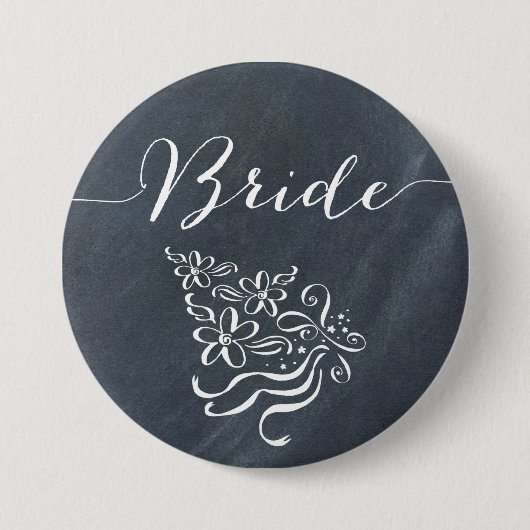Chalkboard Bride Button (Voorkant)