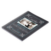 Chalkboard Bride Wedding Planner-laptop (aqua) Notitieboek (Linkerzijde)
