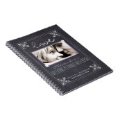 Chalkboard Bride Wedding Planner-laptop (paars) Notitieboek (Rechterzijde)