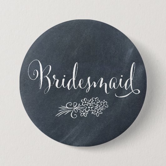 Chalkboard Bridesmaid Button (Voorkant)