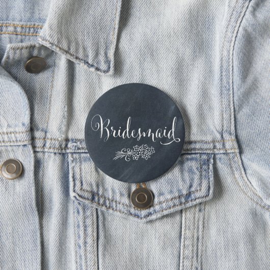 Chalkboard Bridesmaid Button (In situ)
