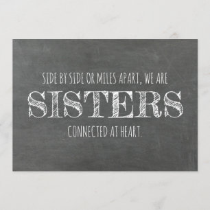 Chalkboard Bridesmaid / Maid of Honor proposal Kaart