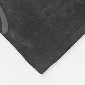 Chalkboard Briefkaart met een rustieke Blue Snowma Fleece Deken (Hoek)