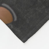 Chalkboard Briefkaart met een rustieke sneeuwman Fleece Deken (Hoek)