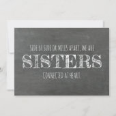 Chalkboard bruidsmeisje / Maid of Honor Voorstel Kaart (Voorkant)