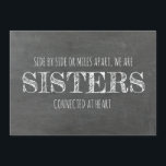 Chalkboard bruidsmeisje / Maid of Honor Voorstel Kaart<br><div class="desc">De zoete en speciale voorstelkaart in een gedurfde schoolbord typografie / handgeschreven stijl "Side by side of miles apart,  we zijn zussen verbonden in hart en nieren." "Wil je mijn Maid of Honor zijn?" Voel je vrij om "Maid of Honor" te veranderen in "Matron of Honor" of "Bridesmaid".</div>