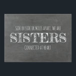 Chalkboard bruidsmeisje / Maid of Honor Voorstel Kaart<br><div class="desc">De zoete en speciale voorstelkaart in een gedurfde schoolbord typografie / handgeschreven stijl "Side by side of miles apart,  we zijn zussen verbonden in hart en nieren." "Wil je mijn Maid of Honor zijn?" Voel je vrij om "Maid of Honor" te veranderen in "Matron of Honor" of "Bridesmaid".</div>