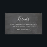 Chalkboard bruiloft details kaart Eenvoudige inser<br><div class="desc">Neem contact met me op als je extra objecten nodig hebt.</div>