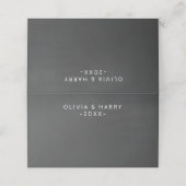 Chalkboard bruiloft gevouwen plaats kaarten plaatskaartje (Buitenkant ongevouwen)