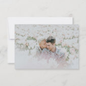 Chalkboard bruiloft-harten bedankkaart (Achterkant)