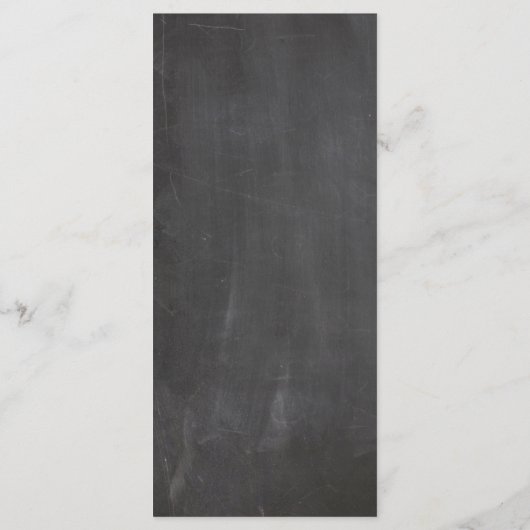 Chalkboard bruiloft menu. Modern grijs dinermenu Menu (Achterkant)