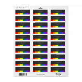 Chalkboard bruiloft Rainbow Pride Etiket (Full Sheet)