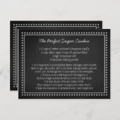 Chalkboard bruiloft recept gunst tag briefkaart (Voorkant / Achterkant)