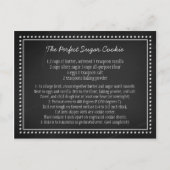Chalkboard bruiloft recept gunst tag briefkaart (Voorkant)