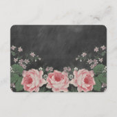  CHALKBOARD BRUILOFT RECEPTIE KAARTEN (Achterkant)