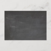 Chalkboard bruiloft wensen goed. Boho roze bloemen Informatiekaartje (Achterkant)