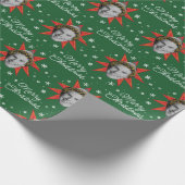 Chalkboard Buddy the Elf | Starburst Pattern Cadeaupapier (Hoek)