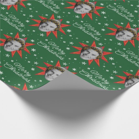 Chalkboard Buddy the Elf | Starburst Pattern Cadeaupapier (Hoek)