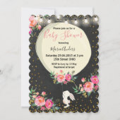 Chalkboard Bunny Baby shower-uitnodiging Kaart (Voorkant)