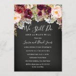 Chalkboard Burgundy Floral Wedding Vow Renewal Kaart<br><div class="desc">Meer  uitvindingen van de weduwschap met bloemen in de Little Bayleigh Store!</div>