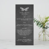 Chalkboard Butterflies Menu (Staand voorkant)