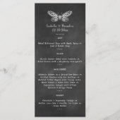 Chalkboard Butterflies Menu (Voorkant)