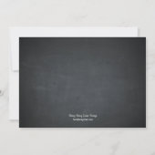 Chalkboard Calendar Photo Save the Date Cards (Achterkant)