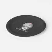 Chalkboard Chalk Cupcake verjaardagsfeestje Borden Papieren Bordje (Gekanteld)