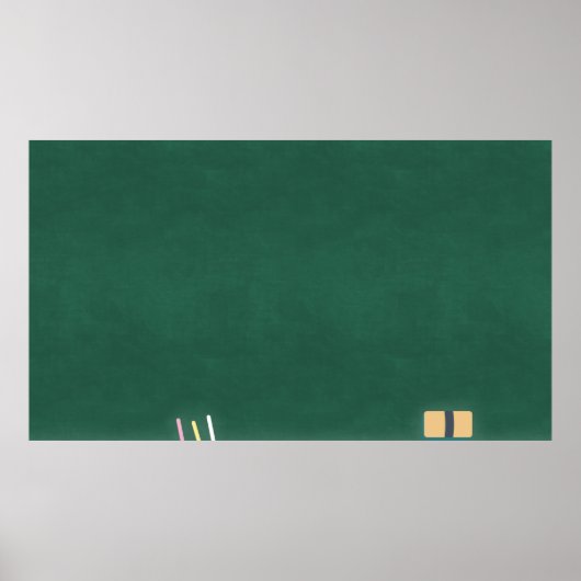 Chalkboard-chalk-eraserelaserklasse Poster (Voorkant)