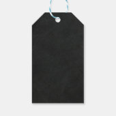 Chalkboard Chalk Mr. en mevrouw Wedding Verloving Cadeaulabel (Achterkant)