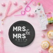 Chalkboard Chalk MR en MR Gay Wedding Verloving Papieren Bordje (Feest)