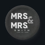 Chalkboard Chalk MR en MR Gay Wedding Verloving Papieren Bordje<br><div class="desc">Pas met om het even welke tekst voor om het even welke gebeurtenis aan.</div>