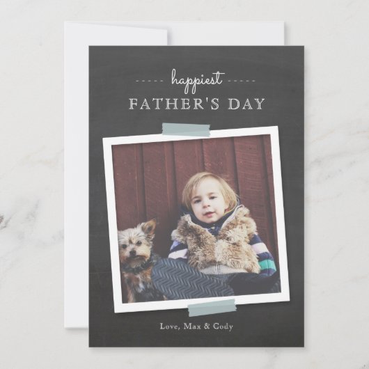 Chalkboard Cheer-Vaderdag-kaart Kaart (Voorkant)