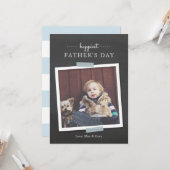 Chalkboard Cheer-Vaderdag-kaart Kaart (Voorkant / Achterkant in situ)