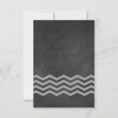 Chalkboard Chevron RSVP (Voorkant)