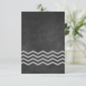 Chalkboard Chevron RSVP (Staand voorkant)
