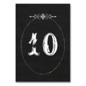 Chalkboard Chic Border Wedding Kaart (Achterkant)