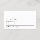 Chalkboard Chic - Docent Visitekaartje (Achterkant)