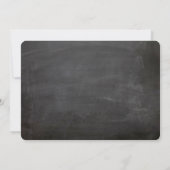 Chalkboard Chic Flourish Vrijgezellenfeest Kaart (Achterkant)