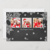 Chalkboard Chrismas nieuwe jaren | Vakantieknopkaa Feestdagenkaart (Achterkant)