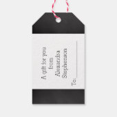 Chalkboard Christelijk Kerst Cadeaulabel (Achterkant)