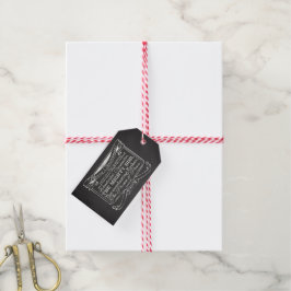 Chalkboard Christelijk Kerst Cadeaulabel