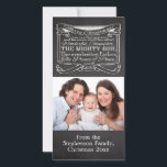 Chalkboard Christelijk Kerst Feestdagenkaart<br><div class="desc">Eén afbeelding, met koel schoolbord en krijt effect en een geweldige Kerst Bijbel Passage. Personaliseer dit kerstbijbelvers met de passage uit Jesaja 9:6... aan ons wordt een Zoon gegeven; en zijn naam zal Wonderbaar worden genoemd, Raadsman, de Machtige God, de Eeuwige Vader, de Vredevorst. ~Jesaja 9:6 Donkergrijs en zwart krijtbord...</div>