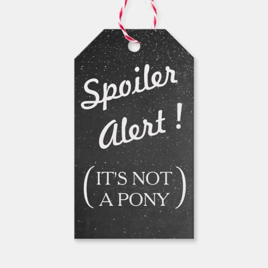 Chalkboard Christmas Funny Gift Labels | Verpakkin Cadeaulabel (Voorkant)