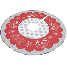 Chalkboard Christmas Polka Dots Boomrok Kerstboom Rok