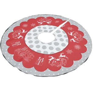 Chalkboard Christmas Polka Dots Boomrok Kerstboom Rok