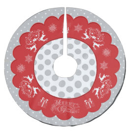 Chalkboard Christmas Polka Dots Boomrok Kerstboom Rok