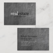 Chalkboard Chubby Real Estate Agent Visitekaartje (Voorkant / Achterkant)